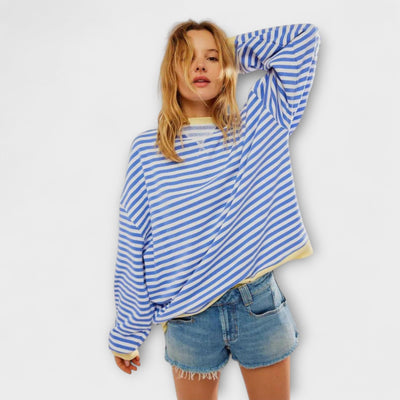Ashley  | Randig oversize-tröja