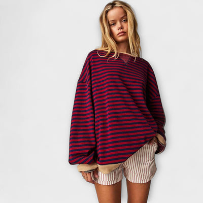 Ashley  | Randig oversize-tröja
