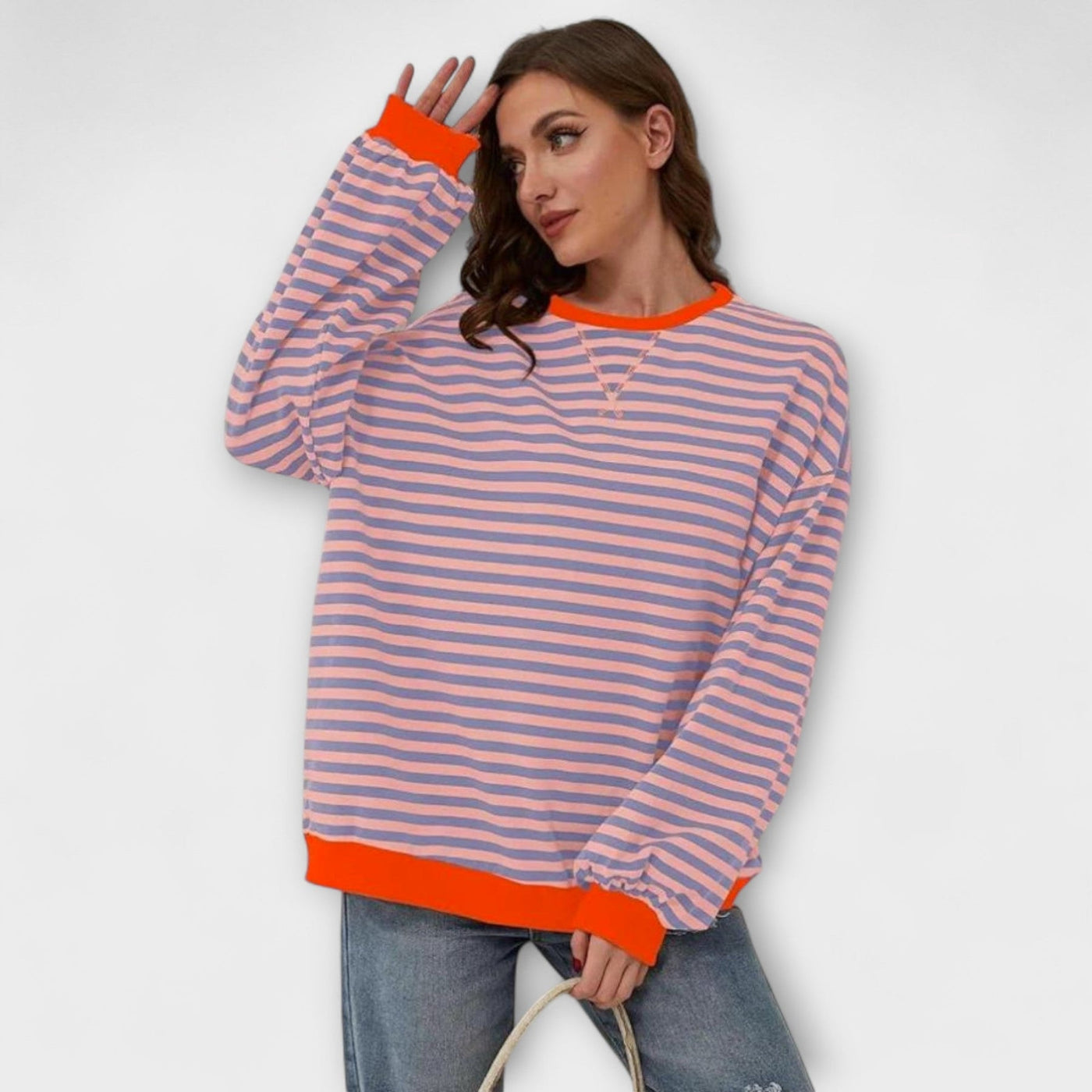 Ashley  | Randig oversize-tröja